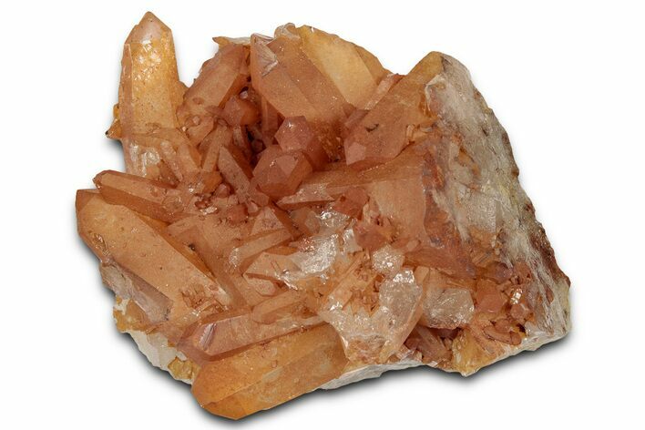 Tangerine Quartz Crystal Cluster - Brazil #328928